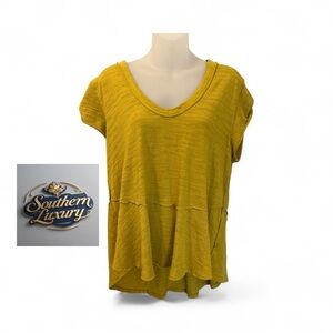 We The Free Sweetness Tee Golden Hour Short Sleeve Tee Vibrant Mustard S SALE